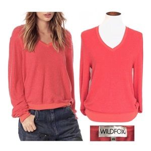 Wildfox v-neck sweater pullover XS